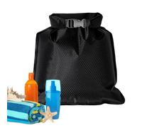 Bolsa de natación impermeable impermeable para mojado, 14,37 x 11,81 pulgadas, reutilizable 70d Nylon TPU, Kayaking Gear Pouch for Wet Clothes, Beach, Pool, Camping, Hiking, Cruise, Backpacking, Negro