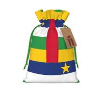 Bolsa de Navidad con bandera de África Central, regalo de Halloween, cesta con cordón, regalo de boda, fiesta