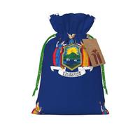 Bolsa de Navidad con bandera de Nueva York, regalo de Halloween, cesta con cordón, regalo de boda, fiesta