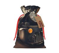 Bolsa de Navidad con estampado de locomotora, saco de regalo festivo, bolsas de cordón de Navidad, decoración de fiesta