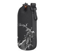 Bolsa de neopreno gruesa acolchada, resistente a los golpes, bolsa de neopreno impermeable para gadget, bolsa de almacenamiento portátil | Accesorios de viaje seguros con cremallera multiusos, 25 cm