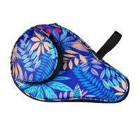 Bolsa De Olla De Mesa - Portador De Raqueta Colorido Con Bolsillo Con Cremallera Para Bolas | Estuche De Envoltura De Manga Elástica Duradero, Concha De Murciélago Compacto Para S