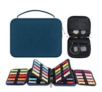 Bolsa de Organizador Correa para 40 reloj, Caja de Almacenamiento Nailon Impermeable de correa (Azul)