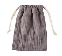 Bolsa de organza de algodón resistente con cierre de cordón portátil para decoración de bodas y suministros de fiesta