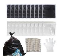 Bolsa de orinal portátil, kit de bolsa de de viaje para camping y senderismo, kit de breve para coche, atascos de tráfico, emergencias, incluye coagulante y guantes para una eliminación