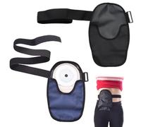 Bolsa de ostomía impermeable, 2 uds., cubre cinturón de colostomía de tela Oxford ajustable