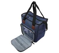 Bolsa de Ovillos, Bolsa de Labores, Bolsa para Ganchillos, Proyecto de Tejido y Accesorios, Organizador de Lanas, Organizador para Lanas de Tejer, Bolsa de Costura para Agujas de Tejer(azul)