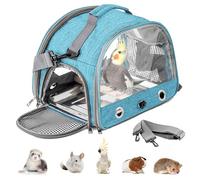 Bolsa De Pájaros Con Barra De Pie Y Bandeja De Acero Inoxidable, Mochila Para Pájaros, Jaula Portátil, Bolsa De Transporte Para Pájaros Pequeños