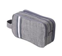 Bolsa de palo de baño viaje impermeable resistente al desgaste seco húmedo organizador separado portátil de mano baño almacenamiento de cosméticos para viajeros viajes de negocios poliéster 250 g