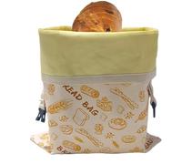 Bolsa de pan reutilizable | Almacenamiento de 11,8 x 15,3 pulgadas | Mantiene la frescura durante días, contenedor de pan para sándwich de conservación de alimentos