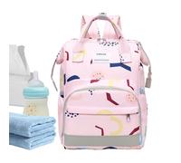 Bolsa de pañales, bolsa de transporte de gran capacidad, multifunción, bolsa de cambio, resistente al agua, organizador de almacenamiento, cómoda para mothers, Travels, rosa, Se référer au descriptif