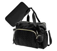Bolsa de pañales - Bolsa de viaje grande, organizador de almacenamiento con múltiples bolsillos, espaciosa y ligera con soporte para chupete, diseño reutilizable para recursos del bebé, hogar