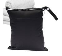 Bolsa De Pañales Con Cremallera - Bolsa De Ropa Mojada Para Niños Pequeños, Bolsa Seca Húmeda Para Extractor De Leche | Bolsa De Bebé Impermeable De Viaje Multifuncional, Elegante Bolsa De Pañales Con