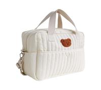 Bolsa de pañales con patrón bordado, bolsa cruzada a prueba de salpicaduras de gran capacidad para mamá, bolsa de almacenamiento de viaje, bolsa de hombro para mujer