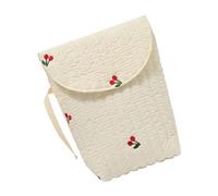 Bolsa de pañales de algodón portátil, bolsa colgante con hermoso patrón de bordado para familias ocupadas, cochecitos de algodón