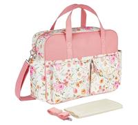 Bolsa de pañales de gran capacidad con correas para cochecito, fácil de viajar, para cambiar pañales, elegante, impermeable, pañal de viaje esencial para recién nacidos