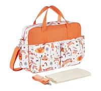 Bolsa de pañales de gran capacidad con correas para cochecito, fácil de viajar, para cambiar pañales, elegante, impermeable, pañal de viaje esencial para recién nacidos