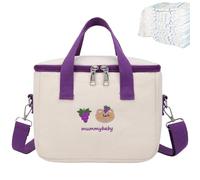 Bolsa de pañales de hombro, Bolsa de pañales, Bolsa de pañales de viaje | Bolsas de pañales Tote con compartimento para pañales aislante, bolsa de almacenamiento grande, morado, riferimento alla