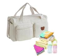 Bolsa de pañales de viaje, bolsa de almacenamiento con cremallera, hombro para cochecito, accesorio para mamá, organizador de viaje para nuevos padres, bolsa de viaje de fin de semana, salida de