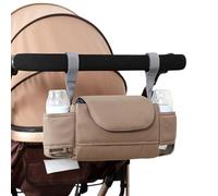 Bolsa de pañales para cochecito,Organizadores de cochecitos de gran capacidad Correas Bolsas ajustables | Bolsa de viaje para lactancia para pañales, botella de agua, juguetes y teléfonos Vesone