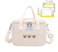 Bolsa De Pañales Para Viajar: Organizador De Pañales De Gran Capacidad, Lindo Almacenamiento De Bebés | Bolsa De Pañales Ajustable Con Compartimentos Aislados, Diseño Elegante De Peso Ligero Para Niña