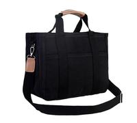 Bolsa de pañales tote mamá, bolso para mamá para el libre con compartimento, bolsa de lona con múltiples bolsillosDiseño elegante: este bolso de mano de mamá tiene un aspecto sencillo y casual que