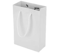 Bolsa de papel Bag Draw String Phathrafts Portable Herramientas de envasado de bolsos de para ropa Negro blanco 10 piezas (Blanco)