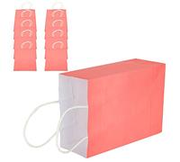 Bolsa de Papel, Clasificación Fácil Clasificación Fácil Bolsa de Embalaje Kraft para Papel de Regalo para Niños Regalos para Vacaciones Regalo para Regalo Vestir(15 * 8 * 21, rosado)