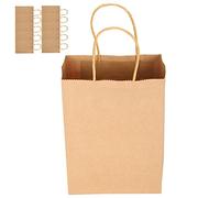 Bolsa de Papel Kraft, Bolsa de Papel con Diseño en Zigzag, Superficie Mate en Blanco para Regalo de Amor, Regalo de Vacaciones, Regalo Conmemorativo para Regalo de Novia