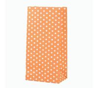 Bolsa de papel Mini Stand Up Bolsas de lunares coloridos 18x9x6cm Embalaje de regalo Bolsa de regalo al por mayor-punto naranja-7x3.54x2.36 pulgadas