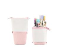 Bolsa De Papelería Case De Lápiz De Lona Retráctil Creativa Gran Capacidad Lindo Té De Té De Leche Regalos para Niños Suministros De Papelería Escolar-B-Pinkk