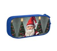 Bolsa de papelería con estampado de gnomo tradicional de Navidad, ligera, para escuela, universidad, oficina, viajes, niños, niñas y adultos, Blue, Talla única, Juego de mochila escolar