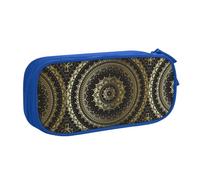 Bolsa de papelería ligera con estampado circular, para escuela, universidad, oficina, viajes, niños, niñas y adultos, Blue, Talla única, Juego de mochila escolar