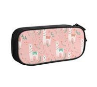 Bolsa de papelería ligera con estampado de cactus rosa camello para escuela, universidad, oficina, viajes, niños, niñas y adultos, Black, Talla única, Juego de mochila escolar
