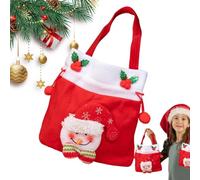 Bolsa de para Navidad | Reutilizable con asa - Bolsa de de Navidad pequeña con cordón | Para guarderías Aula Casa Comunidad Escuela Reunión Familiar