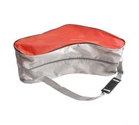 Bolsa de patinaje de gran capacidad para patines de ruedas, transportador de nailon con correa de hombro ajustable, funda organizadora de equipo para patines en línea y cuádruples (rojo)