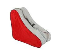 Bolsa de patinaje sobre hielo, bolsa de patinaje sobre ruedas de gran capacidad con 3 compartimentos, bolsa de nailon con correa para el hombro para adultos y jóvenes, color azul