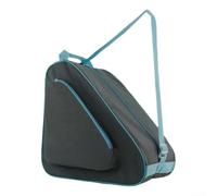 Bolsa de patinaje sobre hielo para patines de cuatro ruedas, para lona deportiva de nailon con tela resistente al agua, funda grande para equipos deportivos de invierno con hombro ajustable (azul gary
