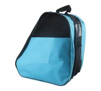 Bolsa de patinaje sobre ruedas, bolsa de almacenamiento portátil para equipos deportivos con correa para el hombro para patines de hielo (azul)