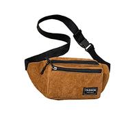 Bolsa de pecho con textura para el cuerpo, bolsa pequeña deportiva, bolsa de hombro casual para hombres y mujeres, bolsa grande con correa para el hombro, marrón, Talla única