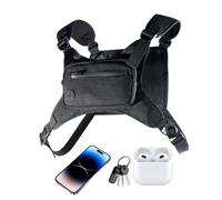 Bolsa De Pecho De Carreras | Bolsa Deportiva Carrera Banana - Bolsillo Teléfono Senderismo Camping Motocicleta Viaje Senderismo, Negro, Se référer au descriptif, Consulte la descripción