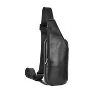 Bolsa de pecho de cuero auténtico delgado para hombres, bolso cruzado para teléfono, bolso de cintura de cuero de vaca, mini mochila, para mujeres.