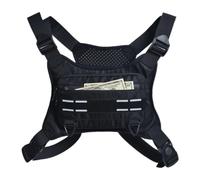 Bolsa de pecho deportiva, nuestra bolsa de correr en el pecho cuenta con un ajuste seguro con correas de hombro y correas anchas y ajustables. La mochila no temblará ni se deslizará durante los