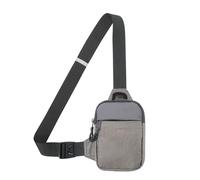 Bolsa de pecho deportiva para hombre, resistente al agua, para correr, soporte para teléfono, bolsa cruzada para deportes al aire libre, accesorios para mujer, gris, Talla única