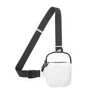 Bolsa de pecho deportiva para hombre, resistente al agua, para correr, soporte para teléfono, bolsa cruzada para deportes al aire libre, accesorios para mujer, White, Talla única
