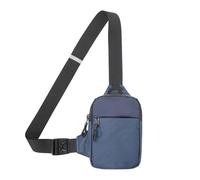 Bolsa de pecho deportiva para hombre, resistente al agua, para correr, soporte para teléfono, bolsa cruzada para deportes al aire libre, accesorios para mujer, azul marino, Talla única