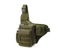 Bolsa de Pecho for Hombre, for Ciclismo, Senderismo, táctica, Bandolera Molle, Pesca, riñonera, Bolsa de Escalada(Army Green)