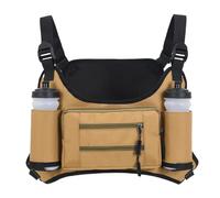 Bolsa de pecho genérica, bolsa de hombro para hombre para corredor, entrenamiento, senderismo, ciclismo, viajes, bolsa de pecho para corredor, entrenamiento, senderismo, ciclismo, voy, caqui, Se
