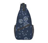 Bolsa De Pecho Hombre Diente De León Duradero Bolso De Pecho Antirrobo Bandolera para Montañismo Ciclismo Deportes