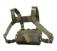 Bolsa de pecho, mochila deportiva, chaleco de estrategia ligera, arnés de almacenamiento ajustable para senderismo, camping, gimnasio, escalada, pesca, uso diario al aire libre, color negro, marrón y